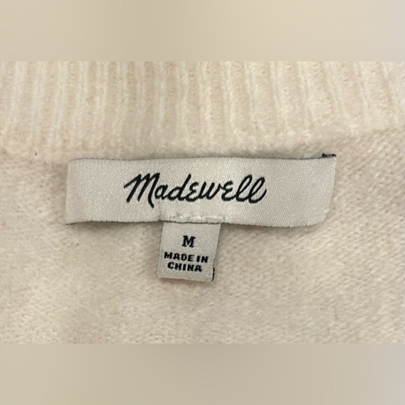 Madewell Peace to All Westlake Pullover Sweater in Coziest Yarn, Size M - Picture 9 of 10
